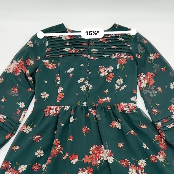 Madewell Green Floral Dress - Picture 7 of 10